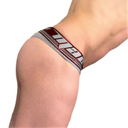 MAO Sports Mesh Thongs Breathable Grey Thong 7525 11 - SexyMenUnderwear.com