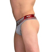 MAO Sports Mesh Thongs Breathable Grey Thong 7525 11 - SexyMenUnderwear.com