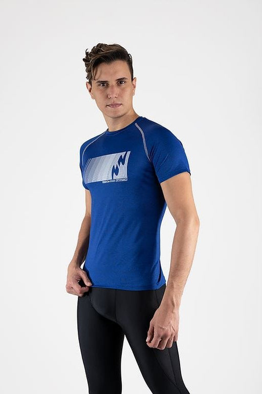 MAO Sports T-Shirts Playera Cyclismo Muscle Compression Shirt Blue Azul 14 - SexyMenUnderwear.com