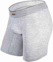 MAO USA Boxer Soft Cotton Flexible Flat Seams Boxer Briefs Light Gray 1113.4 10 - SexyMenUnderwear.com