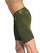 MAO USA Boxer Sport Compression Shorts Mid-Cut Microfibre Army Green 7062 10 - SexyMenUnderwear.com