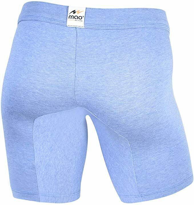 MAO USA Cotton Long Boxer Soft Flexible & Breathable Fabric Steel Blue 1113.4 10 - SexyMenUnderwear.com