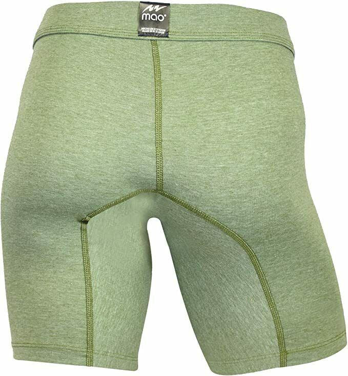 MAO USA Soft Cotton Boxer Briefs Flat Seams Flexible Light Army Green 1113.4 10 - SexyMenUnderwear.com