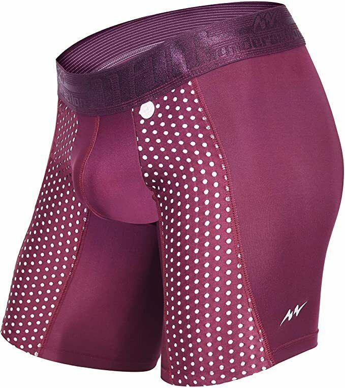MAO USA Sport Boxer Compression Shorts Burgundy 1111.1 4 - SexyMenUnderwear.com