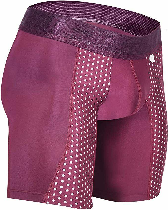 MAO USA Sport Boxer Compression Shorts Burgundy 1111.1 4 - SexyMenUnderwear.com