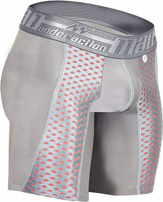 MAO USA Sport Boxer Compression Shorts Mid-cut Grey 1111.1 4 - SexyMenUnderwear.com