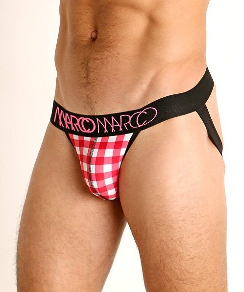 Marco Marco Jock Picnic Party Sensual Jockstrap Pink Stripe 1 - SexyMenUnderwear.com