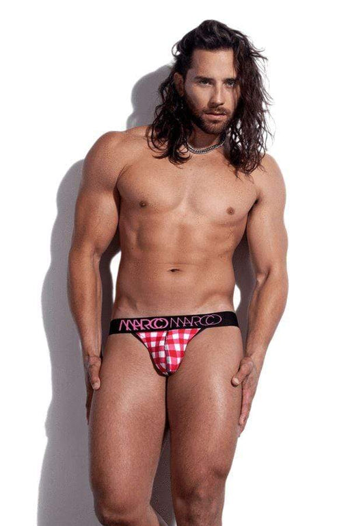 Marco Marco Jock Picnic Party Sensual Jockstrap Pink Stripe 1 - SexyMenUnderwear.com