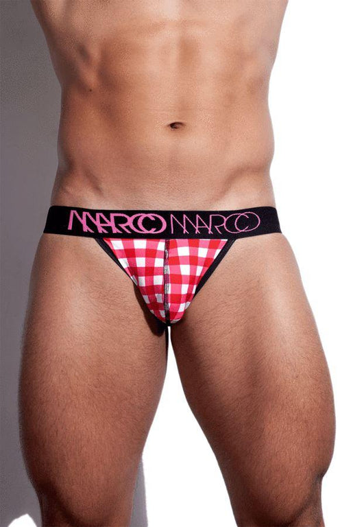 Marco Marco Jock Picnic Party Sensual Jockstrap Pink Stripe 1 - SexyMenUnderwear.com