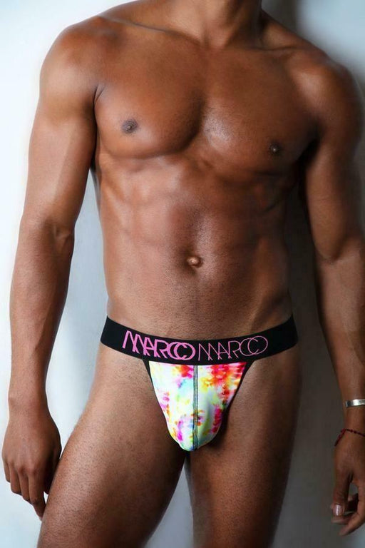 Marco Marco Thong Water Color Fashion Paint Design Colorful 1 - SexyMenUnderwear.com