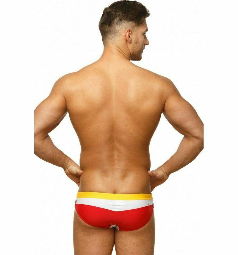 Marcuse Aviator Swim-Brief Swimwear Red 2 - SexyMenUnderwear.com