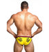 Marcuse Dragon Swim-briefs Swimwear Yellow 06816 2 - SexyMenUnderwear.com