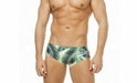 Marcuse Havana Swim-Trunk Tropics Swimsuit Italian Fabric Green 8517 3 - SexyMenUnderwear.com