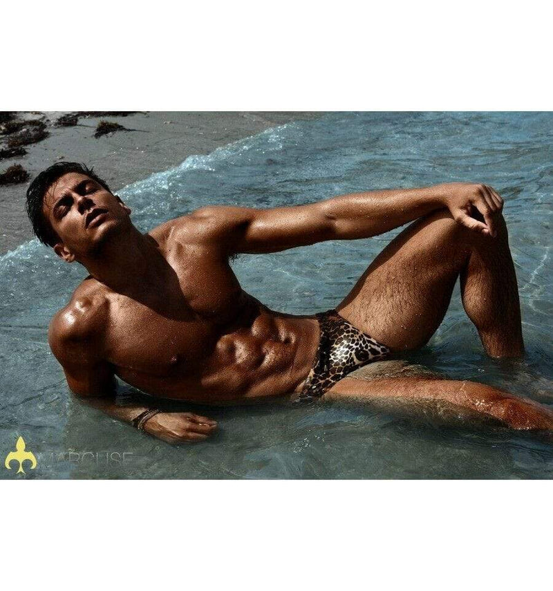MARCUSE Jungle Swim-brief swimwear Leopard 9517 3 - SexyMenUnderwear.com