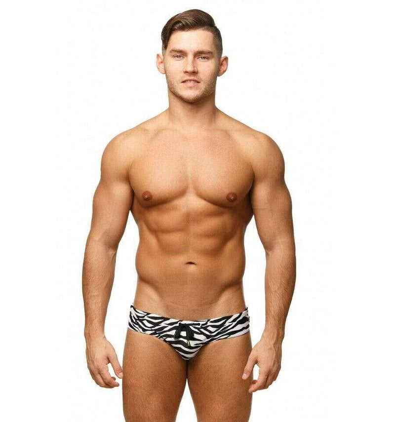MARCUSE Jungle Swim-brief Swimwear Zebra 9517 3 - SexyMenUnderwear.com