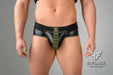 MASKULO Brief Enforce Slip Zippered Undergear Rubber look Black BR132 10 - SexyMenUnderwear.com