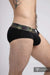 MASKULO Brief Soft Silky Elastic Band Military Cotton Briefs Black BR160-90 24 - SexyMenUnderwear.com