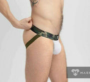 MASKULO Jock Military Cotton Jockstraps White JS160-80 16 - SexyMenUnderwear.com