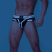 MASKULO Leather-Look Jockstrap Stretch Youngero Y Fetish Jocks White JS110-80 4 - SexyMenUnderwear.com