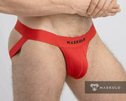 MASKULO MicroFiber Jockstrap Push-UP Lining Pouch Classic Red Jock JS072-10 17 - SexyMenUnderwear.com