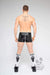 MASKULO Short Leatherette Jogging Shorts SKULLA Black Runner Shorts SH072-80 6 - SexyMenUnderwear.com