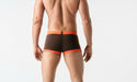MASKULO Swim-Trunk SHARK Swimwear With Zip Front Imitation Coffee SW0805-91 32 - SexyMenUnderwear.com