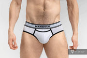 MASKULO Two pockets Brief Elastic Band Breathable Cotton Briefs BR161-94 25 - SexyMenUnderwear.com