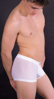 Medium Boxer HOM FRANCE Temptation Delight Boxer White 2 - SexyMenUnderwear.com