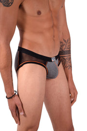 MEDIUM Construction Brief Private Structure Orange Combo 2-26 - SexyMenUnderwear.com