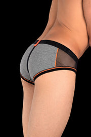 MEDIUM Construction Brief Private Structure Orange Combo 2-26 - SexyMenUnderwear.com