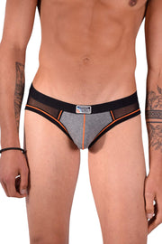 MEDIUM Construction Brief Private Structure Orange Combo 2-26 - SexyMenUnderwear.com