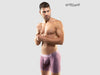 MEDIUM ErgoWear Long Boxer Brief Max XV Body-Defining fit Pink Marsala 1017 30 - SexyMenUnderwear.com