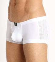 Medium Gregg Homme Drive Italian Mesh White Boxer 142605 MX8 - SexyMenUnderwear.com
