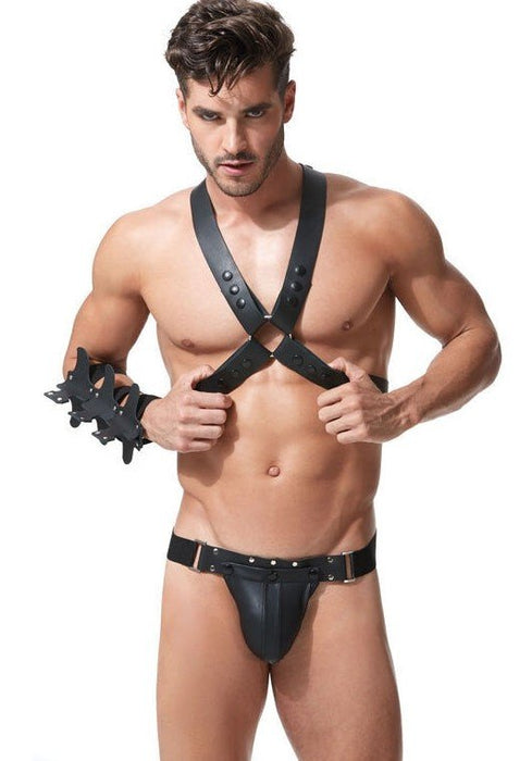 Medium Gregg Homme Frame Leather Harness Genuine 152962 61 - SexyMenUnderwear.com