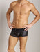 Medium GREGG HOMME IMPULSE BOXER BRIEFS LEATHER-LOOK BLACK 112005 - SexyMenUnderwear.com