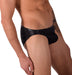 Medium Gregg Homme Stretch Italian Leather Briefs Black 262103 91 - SexyMenUnderwear.com