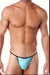 Medium Gregg Homme String Voyeur Liquid Touch Aqua 100614 40 - SexyMenUnderwear.com