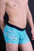 MEDIUM HOM Boxer Homme GEORGE Turquoise 1 - SexyMenUnderwear.com