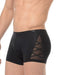Medium HOM Temptation Grenat Boxer Polyamide Elastane 01896 Black 1 - SexyMenUnderwear.com