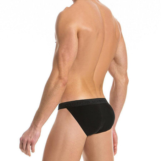 MEDIUM Modus Vivendi Brief Floss Italian Cupro Tanga-Briefs Black 14712 16 - SexyMenUnderwear.com