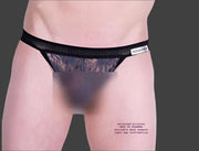 MEDIUM Modus Vivendi Capsule Lace Men Tanga Brief Gray 16914 28 - SexyMenUnderwear.com