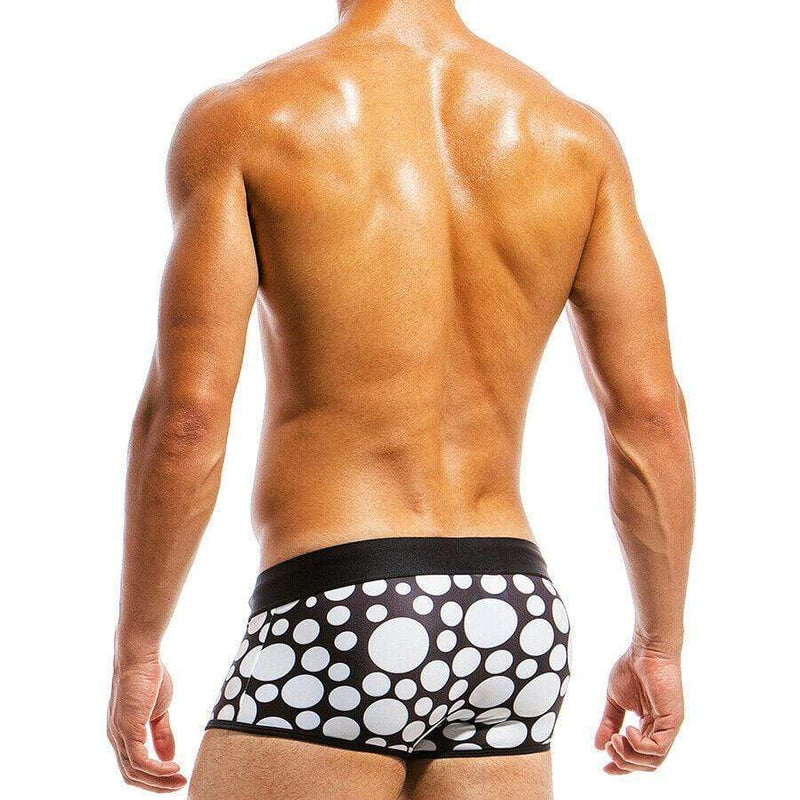 MEDIUM Modus Vivendi Swimwear Polka dot Brazil Cut Boxer Brief Swimsuit Black KS1821 19 - SexyMenUnderwear.com