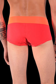 MEDIUM Nexus Boxer Trunk Private Structure Orange 4-37 - SexyMenUnderwear.com