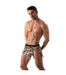 Men Skirts TOF PARIS Kilt Low-Waist Bathing Skirt Two Snaps Belt Camo Khaki 45