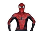 Men Spiderman Black Jumpsuit Delux Cosplay Costume 3101  1
