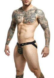 MOB Eroticwear Jockstrap Chainlink Dngeon Ultra Soft Jock O/S Army DMBL02 2 - SexyMenUnderwear.com