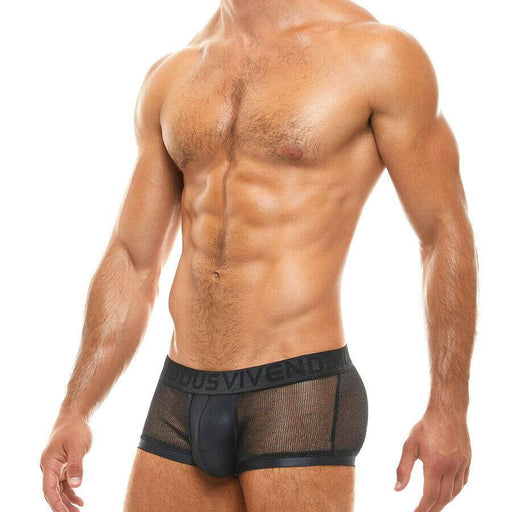 Modus Vivendi ARMOR Boxer Luxury Semi-Transparent Boxer Black 01021 54 - SexyMenUnderwear.com