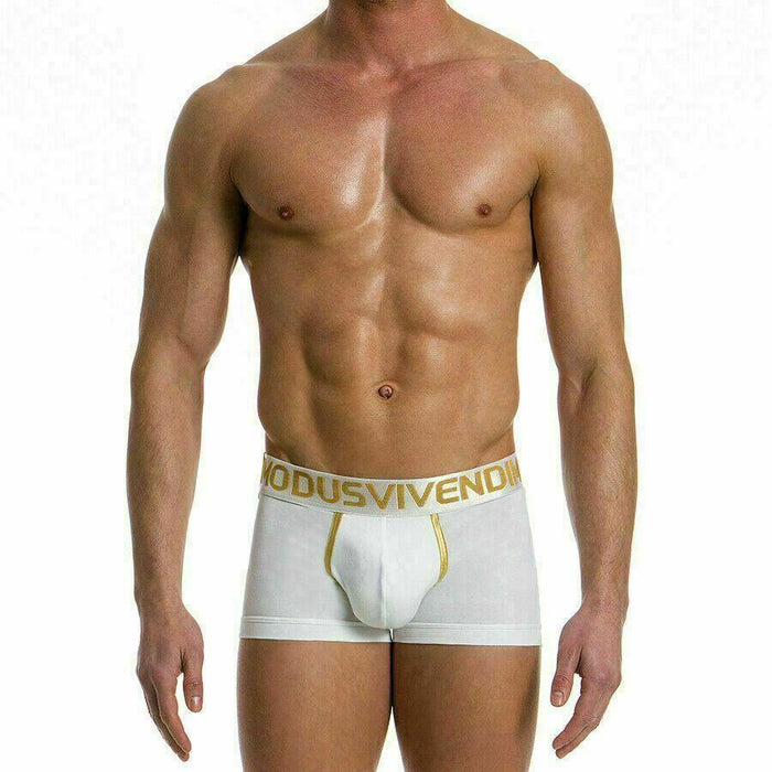 Modus Vivendi Boxer Brief Greek Finest Cotton White 05721 16 - SexyMenUnderwear.com