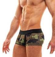Modus Vivendi Boxer Camouflage Trapped Lurex Camo Khaki 11021 - SexyMenUnderwear.com