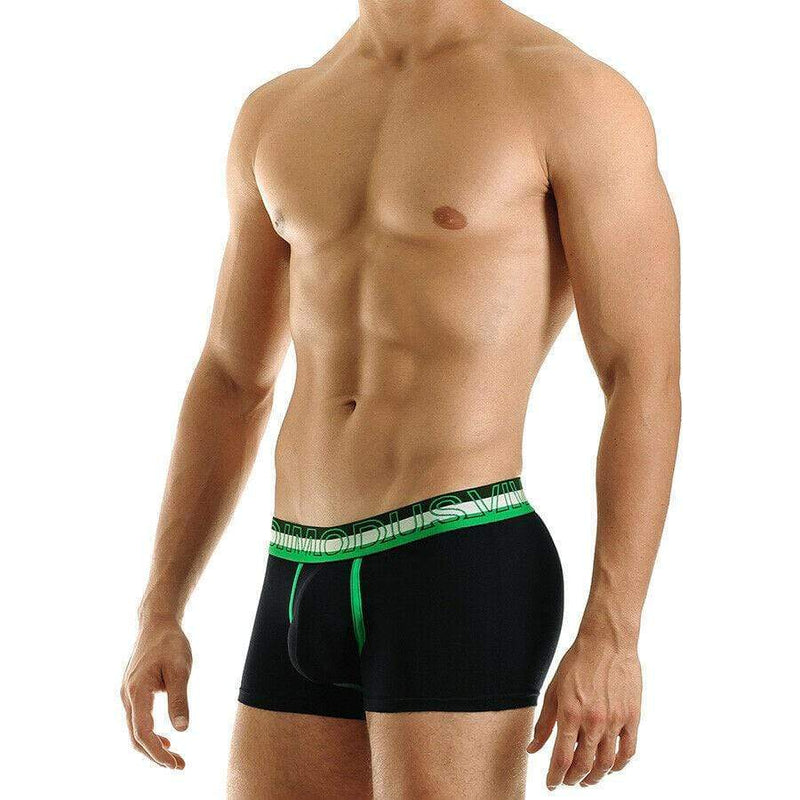 Modus Vivendi Boxer Eco Cotton Low Rise Sporty Boxer Black 03021 17 - SexyMenUnderwear.com